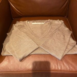 V- neck wool/acrylic sweater